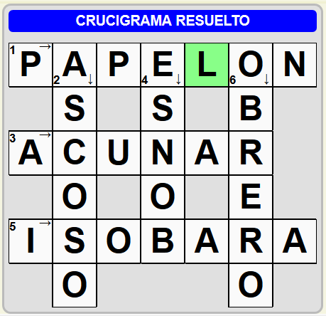 Crucigramas